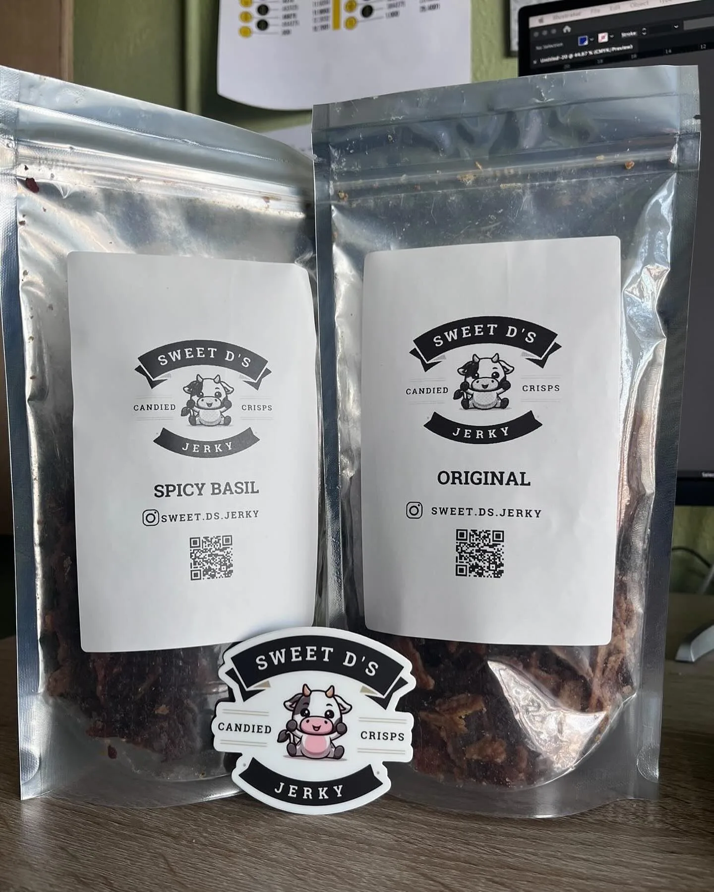Sweet D's Spicy Basil and Original bags